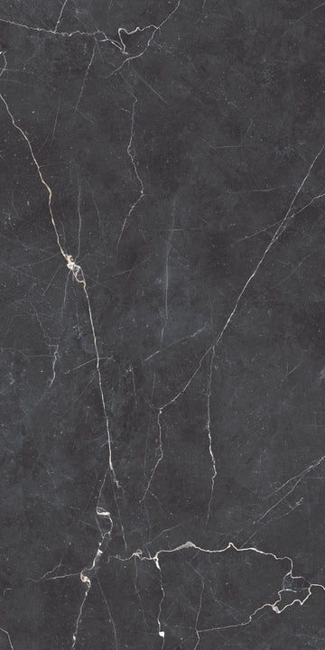 Carrelage sol / mur effet marbre DRAPE NERO  l.60 x L.120 cm Mat LIMCARO