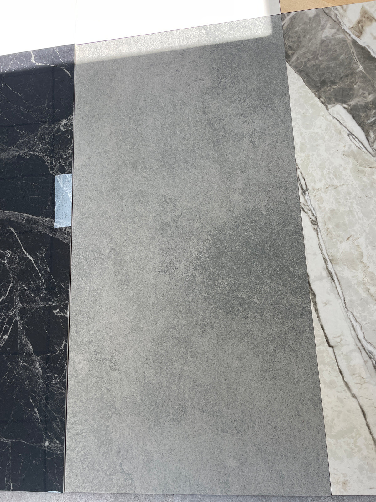Carrelage sol / mur effet pierre GARDEN STONE XR GRIS FONCÉ l.60 x L.120 cm Mat R10 LIMCARO - photo réelle 1
