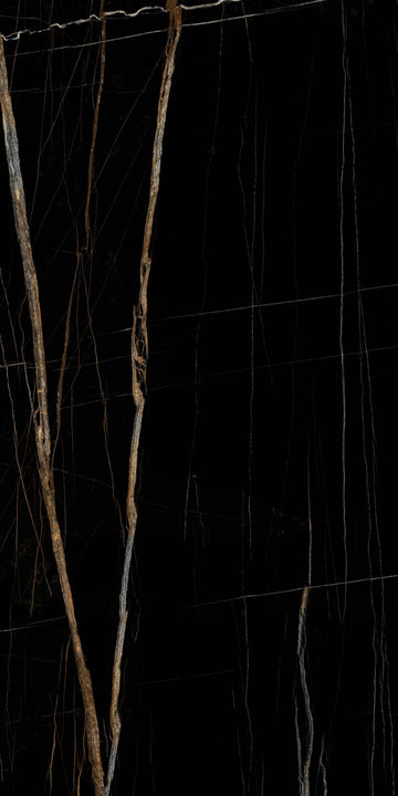 Carrelage sol / mur effet marbre ELEGANCE BLACK l.60 x L.120 cm Brillant LIMCARO