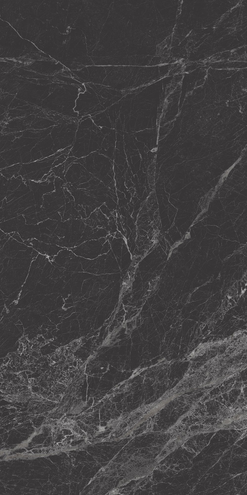 Carrelage sol / mur effet marbre MAJESTIC BLACK l.60 x L.120 cm Brillant LIMCARO