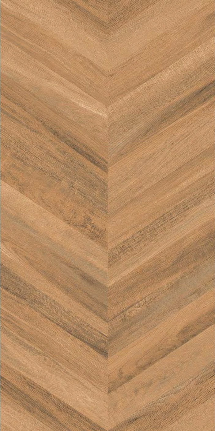 Carrelage sol/mur effet bois naturel ROSEWOOD ORANGE Mat LIMCARO