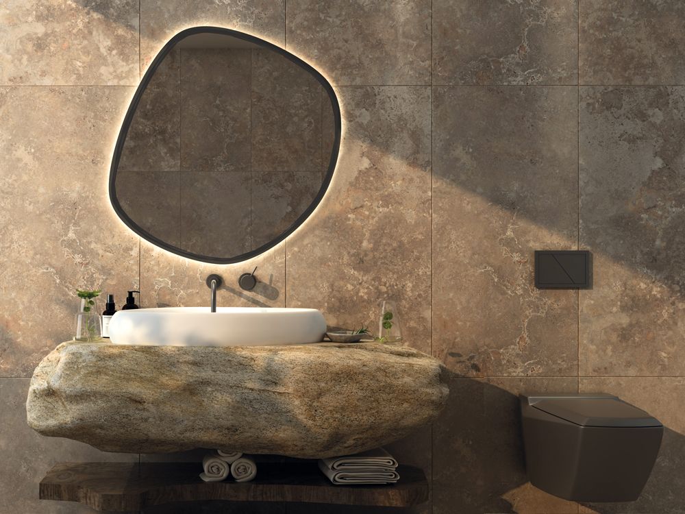 Carrelage sol/mur effet travertin CAFE TRAVERTINO l.60 x L.120 Mat LIMCARO