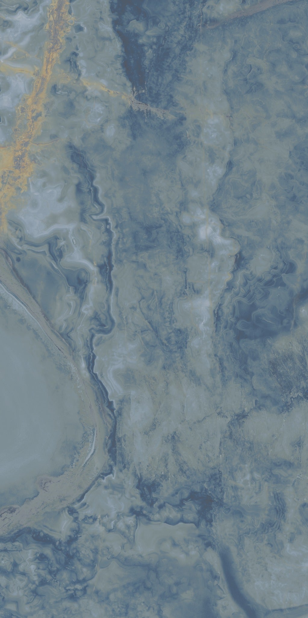 Carrelage sol / mur effet marbre ONI POLISHED BLUE l.60X L.120 cm GLOSSY LIMCARO - LIMCARO FRANCE