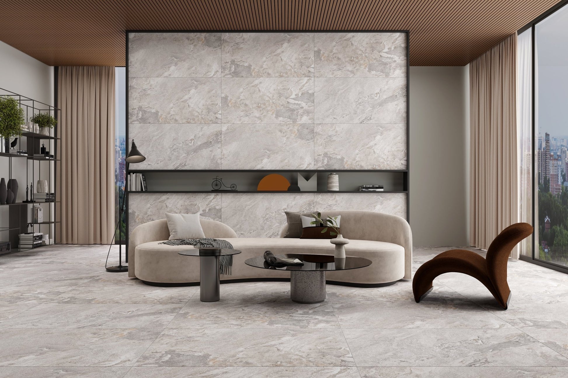 Carrelage sol / mur effet MARINO BIANCO l.60X L.120 cm Mat LIMCARO - LIMCARO FRANCE