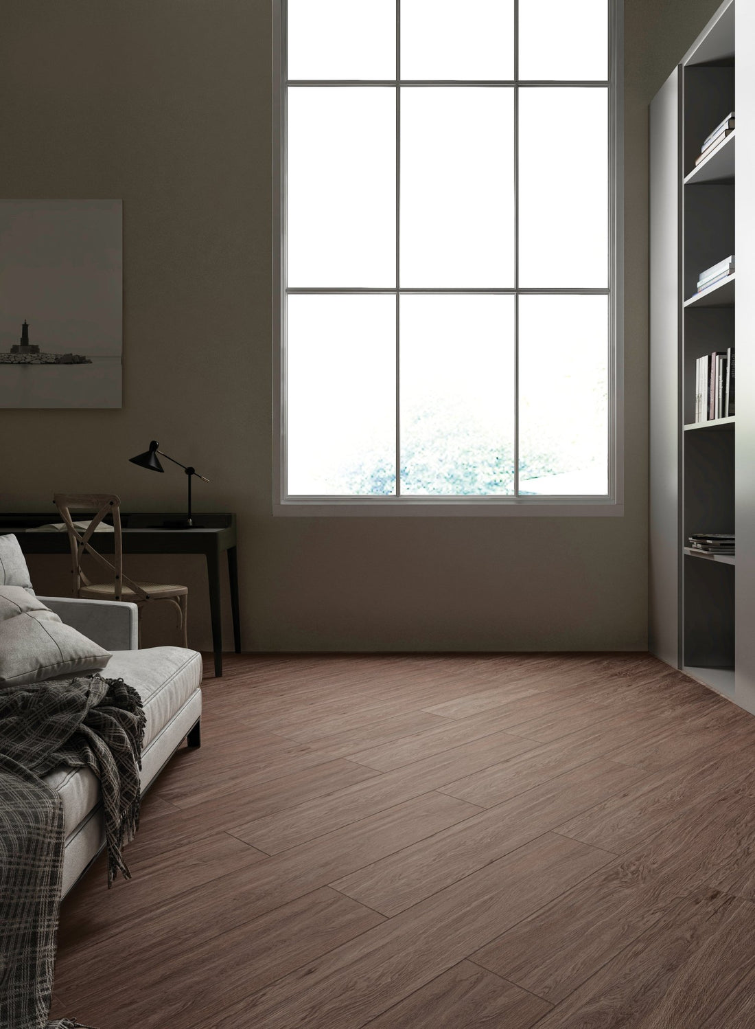 Carrelage sol/mur effet bois naturel Mat CHELSEA WALNUT l.20 x L.120 x 0,7 cm LIMCARO (paquet de 1.92 m2) - LIMCARO FRANCE