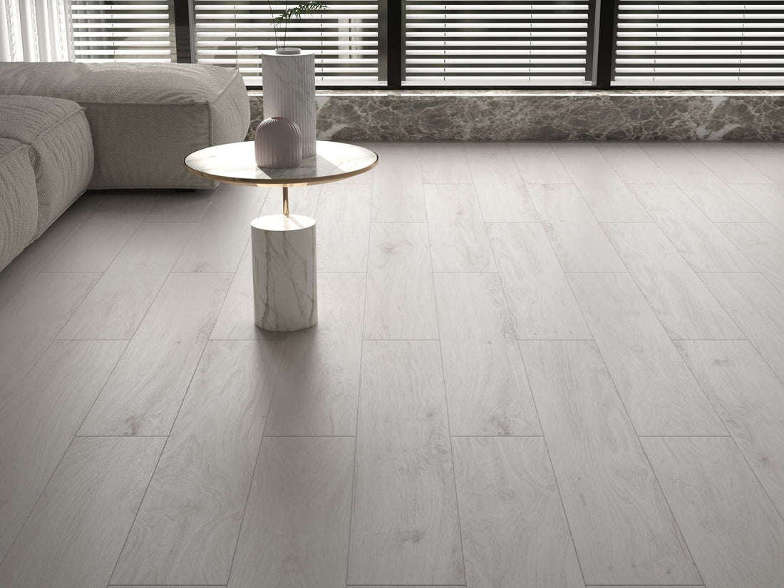 Carrelage sol/mur effet bois naturel Mat NOVILON GRIS l.20 x L.120 x 0,7 cm LIMCARO (paquet de 1.92 m2) - LIMCARO FRANCE