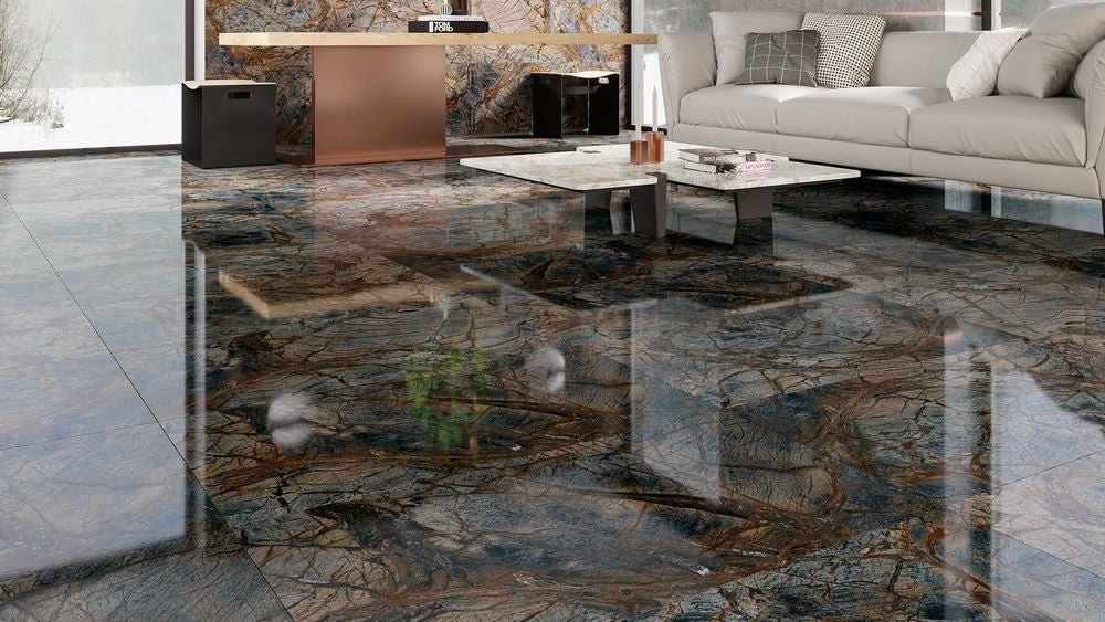 Carrelage sol/mur effet marbre Full Lappato ESPINA l.60 x L.120 x 0,7 cm LIMCARO (paquet de 2.16 m2) - LIMCARO FRANCE