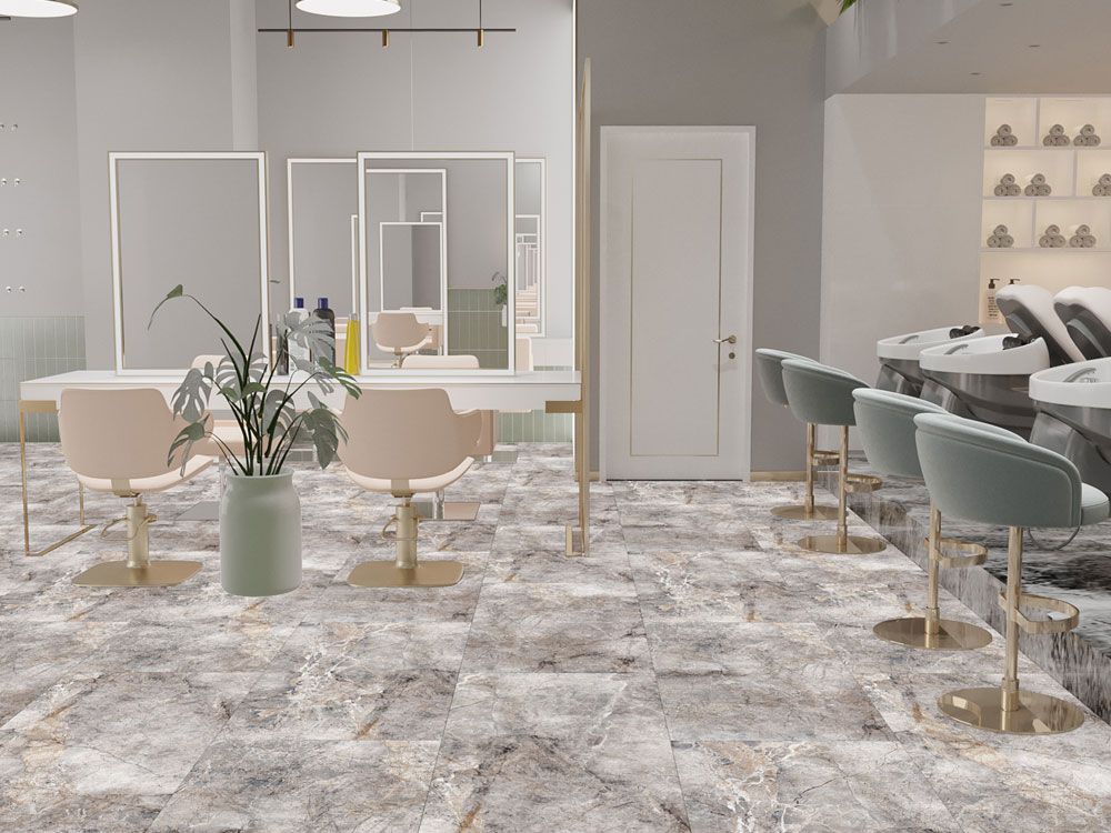 Carrelage sol/mur effet marbre Full Lappato MARTINS MARBLE LIGHT l.60 x L.120 x 0,7 cm LIMCARO(paquet de 2.16 m2) - LIMCARO FRANCE