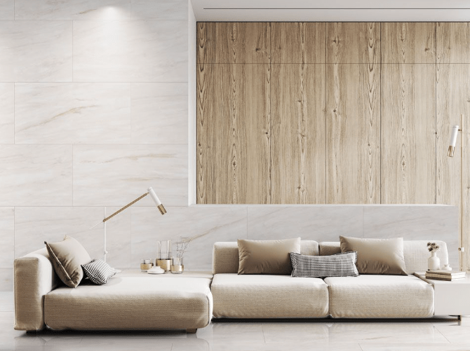 Carrelage sol/mur effet marbre Full Lappato PEARL l.60 x L.120 x 0,7 cm LIMCARO (paquet de 2.16 m2) - LIMCARO FRANCE