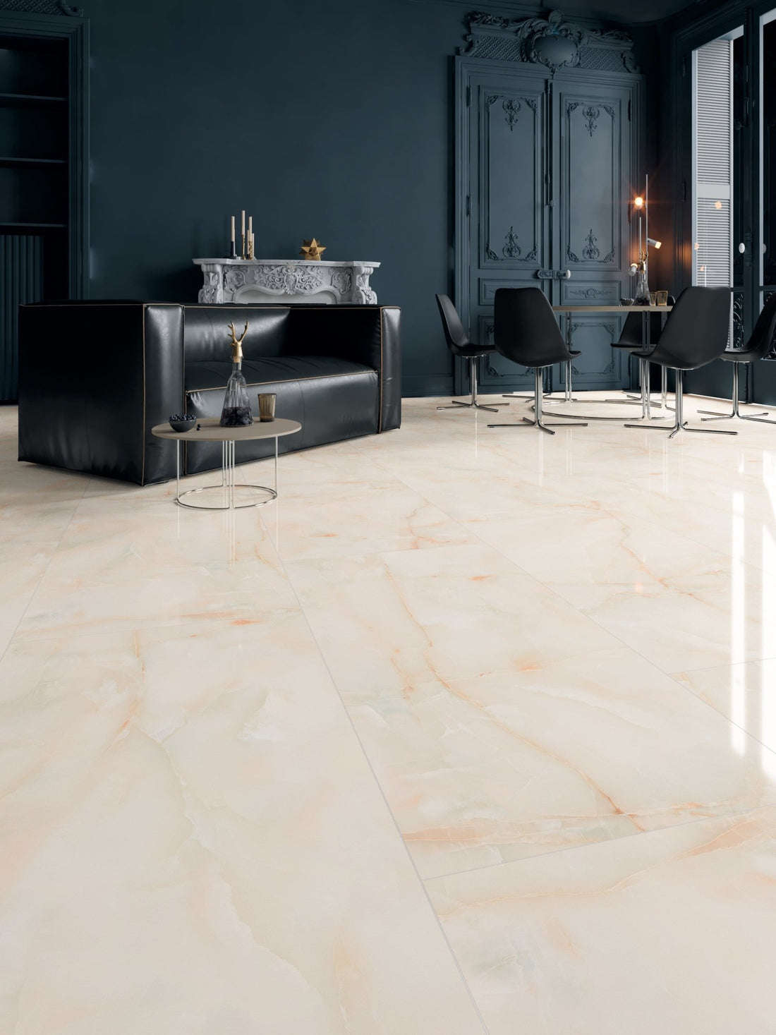 Carrelage sol/mur effet marbre Full Lappato SUN ONYX l.60 x L.120 x 0,7 cm LIMCARO (paquet de 2.16 m2) - LIMCARO FRANCE