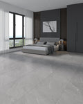 Carrelage sol/mur effet marbre Mat LAGOM GREY l.60 x L.120 x 0,7 cm LIMCARO (paquet de 2.16 m2) - LIMCARO FRANCE