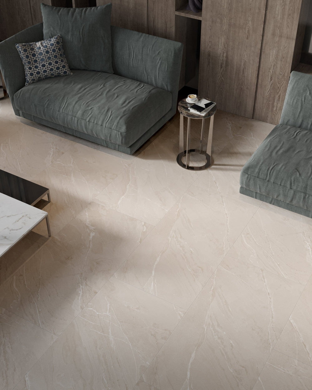 Carrelage sol/mur effet marbre Mat LAGOM SAND l.60 x L.120 x 0,7 cm LIMCARO(paquet de 2.16 m2) - LIMCARO FRANCE