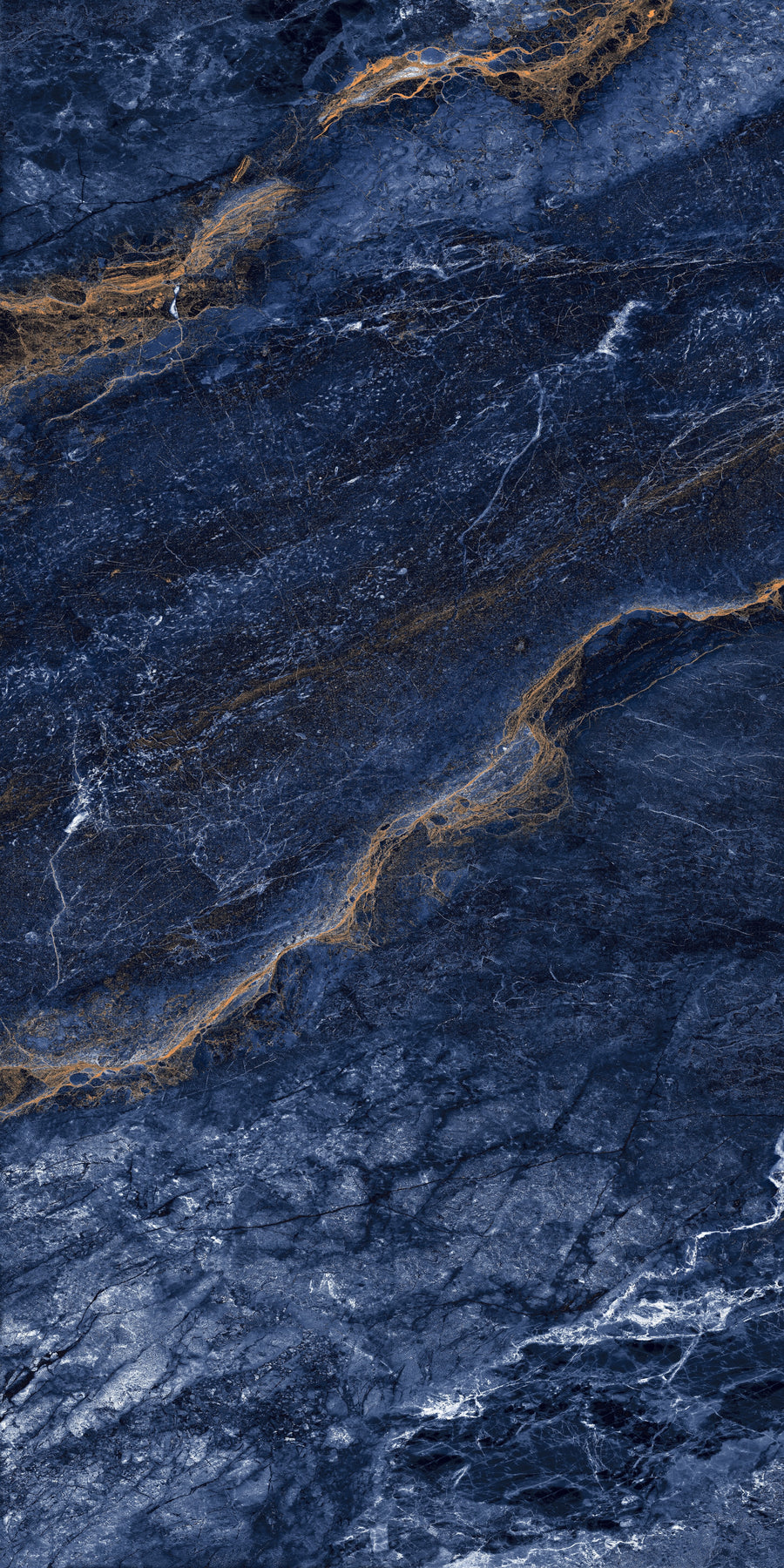 Carrelage sol / mur effet marbre LYTHOS BLUE l.60 x L.120 cm Brillant LIMCARO