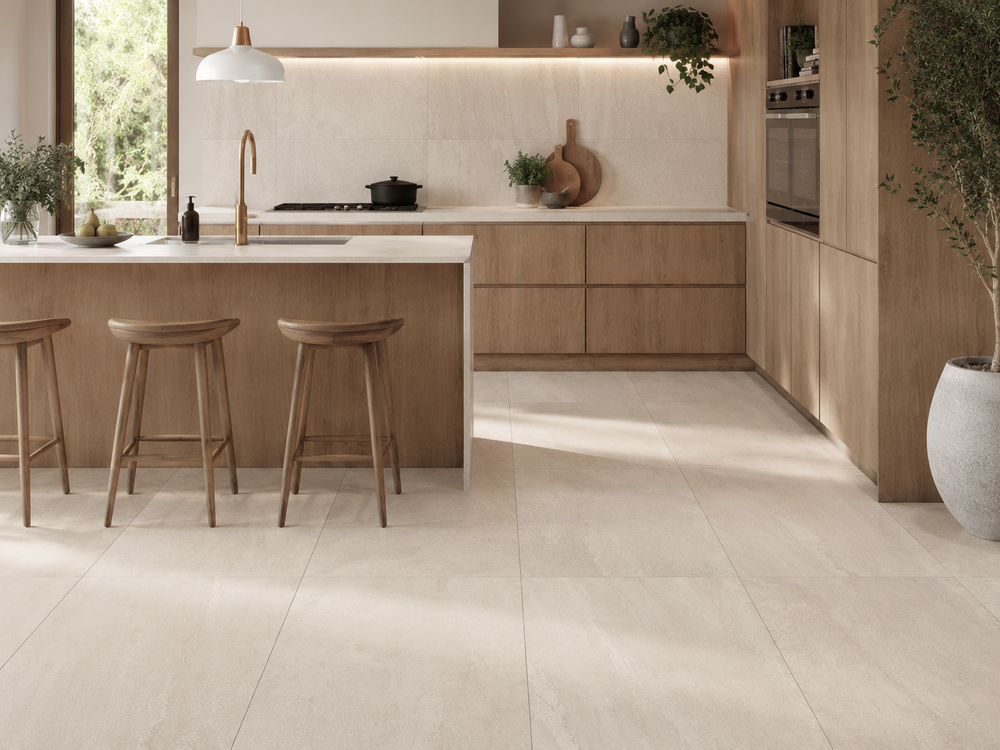 Carrelage sol / mur effet pierre OMEGA WARM l.60X L.120 cm Mat LIMCARO