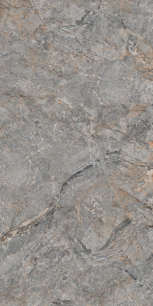 Carrelage sol / mur effet pierre PETRAVIA GREY l.60X L.120 cm Mat LIMCARO